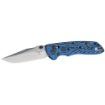 Picture of Hogue Deka - Folding Knife - CPM-20CV - Plain Edge - Clip Point Blade - 3.25" - Stone Tumbled Blade Finish - Blue Lava G-Mascus Frame 24273