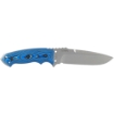 Picture of Hogue EX-F01 - 5.5" Fixed Blade - Drop Point Blade - G10 G-Mascus Blue Scales - A2 Tool Steel - Black Sheath 35173-EXLRSR