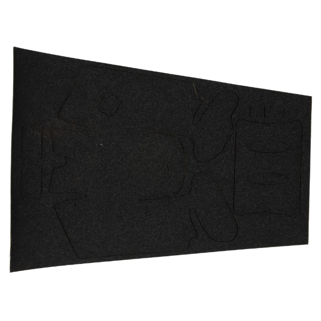 Picture of Hogue HandAll Beavertail - Rubber Adhesive Grip - Grain Texture - Black - For Glock 17/22/31 Gen 4 17160