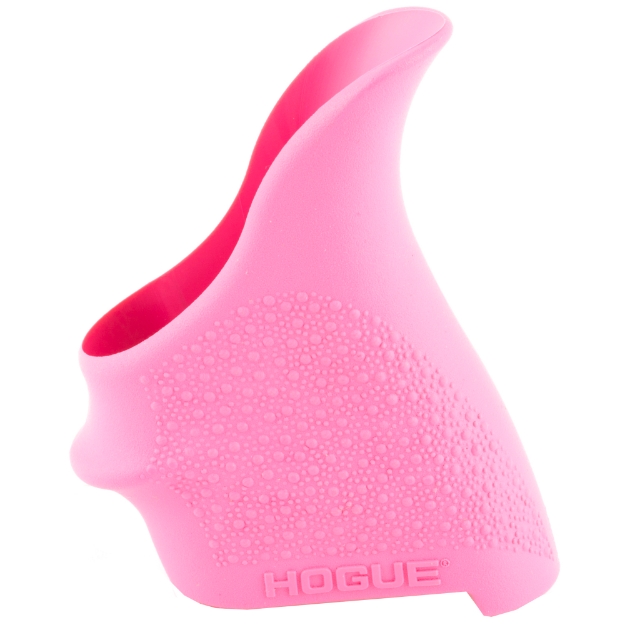 Picture of Hogue HandALL Beavertail Grip - Fits Glock 42/43 - Rubber - Finger Grooves - Pink 18207