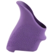 Picture of Hogue HandALL Beavertail Grip - Fits S&W M&P Shield/Ruger LC9 - Rubber - Finger Grooves - Purple 18406