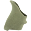 Picture of Hogue HandALL Beavertail Grip - Fits S&W M&P Shield/RugerLC9 - Rubber - Finger Grooves - OD Green 18401