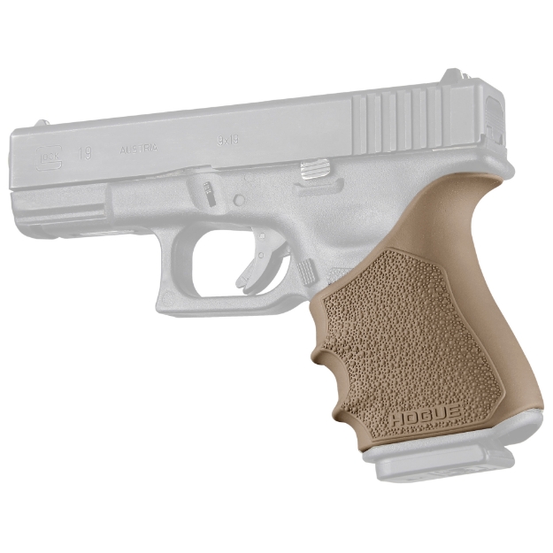 Picture of Hogue HandALL Beavertail Grip Sleeve - Fits Glock 19 - 23 - 25 - 32 - 38 Gen 3-4 - Flat Dark Earth 17043