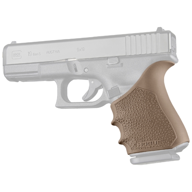 Picture of Hogue HandALL Beavertail Grip Sleeve - Fits Glock 19 - 23 - 32 - 38 Gen 1-2-5 - Flat Dark Earth 17053