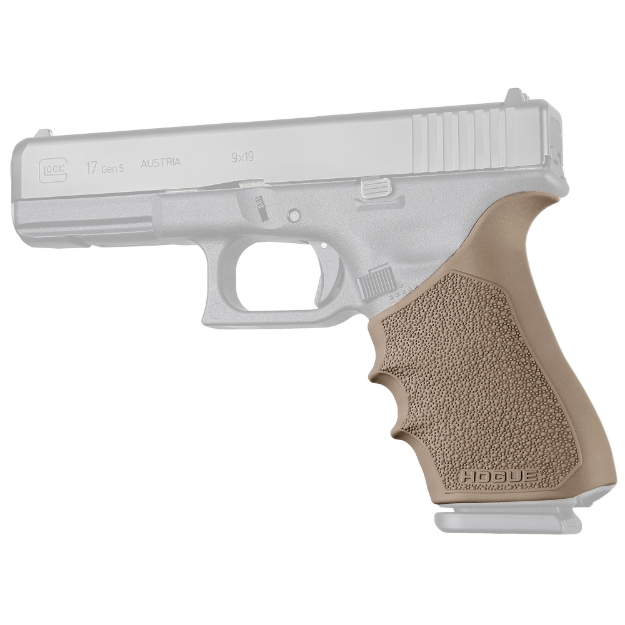 Picture of Hogue HandALL Beavertail Grip Sleeve - Fits Glock Gen 1-2-5 17 - 17L - 19X - 34 - 34MOS - Flat Dark Earth 17023