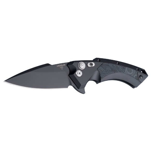 Picture of Hogue X5 - Folding Knife - CPM154 / Black - Plain - Folder - Spear Point - 3.5" - Aluminum / G-Mascus Black G10 Insert 34579