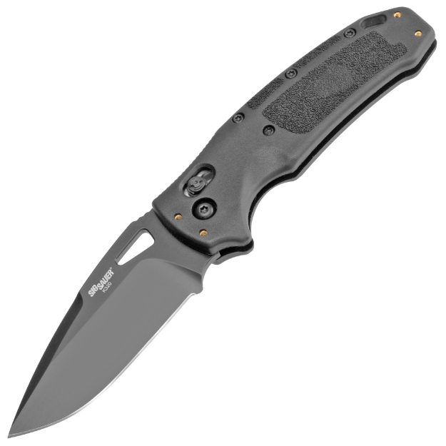 Picture of Hogue K320 - Folding Knife - Black - Drop Point Blade - 3.5" - Nitron 36370