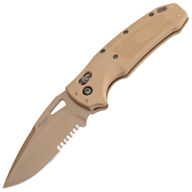 Picture of Hogue K320 M17 - Folding Knife - Tan - Drop Point Blade - 3.5" - PVD Coyote Tan Finish 36373