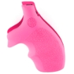 Picture of Hogue Monogrip - Fits S&W J Frame Round Butt - Bantam - Finger Grooves - Rubber - Pink 61007