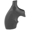 Picture of Hogue Monogrip - S&W J Frame Round Butt - Bantam - Finger Grooves - Rubber - Black 61000