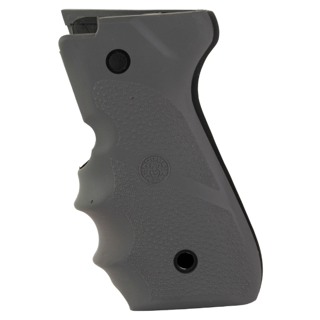 Picture of Hogue OverMolded - Rubber Grip Panels - Finger Grooves - Slate Gray - Fits Beretta 92FS & 96 92002