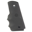 Picture of Hogue OverMolded - Rubber Grips - Finger Grooves - Cobblestone Texture - Slate Gray - Fits 1911 Officer 43002