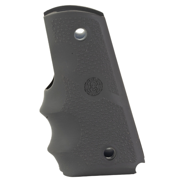 Picture of Hogue OverMolded - Rubber Grips - Finger Grooves - Cobblestone Texture - Slate Gray - Fits 1911 Officer 43002