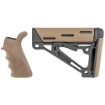 Picture of Hogue OverMolded Kit - Pistol Grip with Beavertail and Finger Grooves - Mil-spec Collapsible Stock - Fits AR-15 - Flat Dark Earth 15356