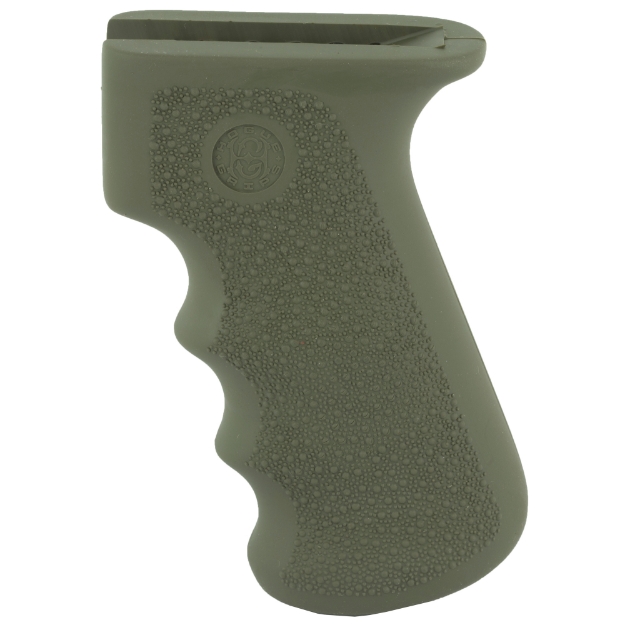 Picture of Hogue Overmolded Rifle Grip - Fits AK-47/AK-74 - Finger Grooves - Rubber - OD Green 74001