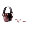 Picture of Howard Leight Shooting Combo Kit Earmuff - Dusty Rose - Ultra Light - NRR 25 Muffs - Anti-fog Clear Glasses R-01727