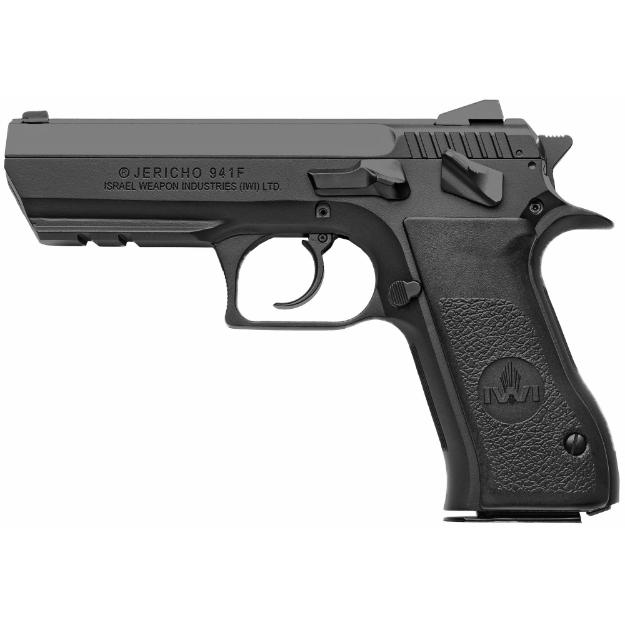 Picture of IWI US - Inc Jericho 941 - Double Action/Single Action - Semi-automatic - Metal Frame Pistol - Full Size - 9MM - 4.4" Barrel - Steel - Black - Synthetic Grips - Adjustable Sights - Thumb Safety - 16 Rounds - 2 Magazines J941F9