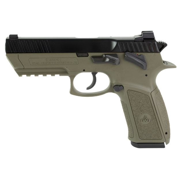 Picture of IWI US - Inc Jericho 941 Enhanced - Double Action/Single Action - Semi-automatic - Polymer Frame Pistol - Full Size - 9MM - 4.4" Barrel - OD Green - Novak Sights - 17 Rounds - 2 Magazines J941PL9OD-II