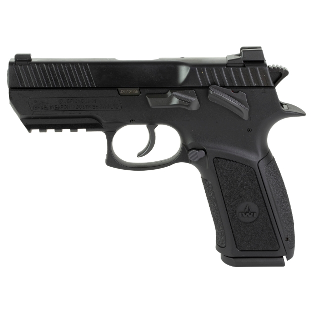 Picture of IWI US - Inc Jericho 941 Enhanced - Double Action/Single Action - Semi-automatic - Polymer Frame Pistol - Mid-Size - 9MM - 3.8" Barrel - Matte Finish - Black - Novak Sights - Thumb Safety - 17 Rounds - 2 Magazines J941PSL9-II