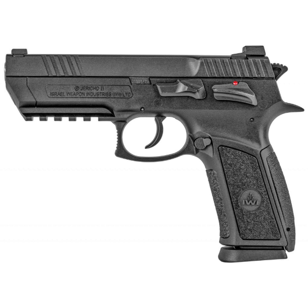 Picture of IWI US - Inc Jericho II Enhanced - Semi-automatic - DA/SA - Full Size - 9MM - 4.4" Barrel - Polymer - Black - Thumb Safety - Adjustable Sights - 17 Rounds - 2 Magazines J941PL9-II