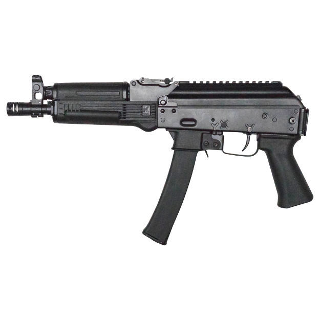 Picture of Kalashnikov USA KP-9 - AK Pistol - Semi-automatic - 9MM - 9.25" Barrel - Steel - Black - Polymer Pistol Grip - Adjustable Sights - 30 Rounds KP-9