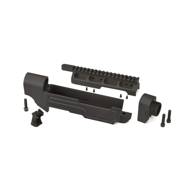 Picture of Nordic Components AR22 Stock Kit Fits Ruger 10/22 - Includes Main Body - Scope Mount - Forearm Adapter - Grip Gapper - Mounting Hardware - Not Compatible with Takedown Models - Accepts Most Standard AR-15-pattern Handguards - Buffer Assemblies/Stocks - and Grips - Three Piece - Black AR22-KIT-3PC