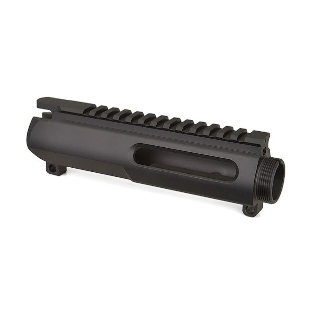 Picture of Nordic Components NC15 Extruded Stripped Upper - Fits AR15 - Black Finish - Upper Receiver Eliminates Dust Cover and Forward Assist - Compatible with Milspec BCGs/Charging Handles/Barrels/Most Handguards - Flat Top Picatinny Rail - 7029-T6 Aluminum - Weight 10oz NC15-UR-EXT