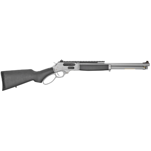 Picture of Henry Repeating Arms All Weather Lever Action - Side Gate - Picatinny Rail - .45-70 - 18.43" Round Barrel - Hard Chrome Plated Steel Barrel and Receiver - Stained Hardwood Stock - Adjustable Sights - 4Rd H010GAWP