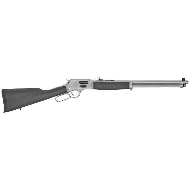 Picture of Henry Repeating Arms All Weather Lever Action - Side Gate .357 Magnum - .38 Special - 20" Round Barrel - Hard Chrome Plated Steel Barrel and Receiver - Stained Hardwood Stock - Adjustable Sights - 10Rd H012GMAW