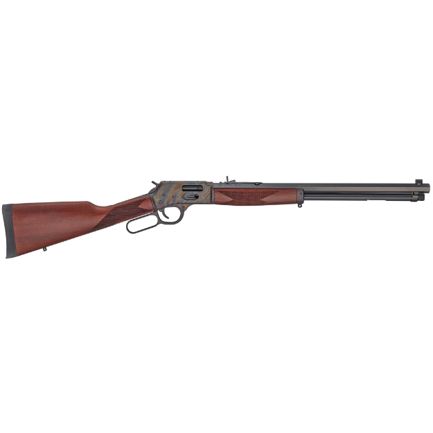 Picture of Henry Repeating Arms Big Boy Color Case Hardened - Lever Action - Side Gate - 20" Octagon Blued Steel Barrel - Straight-grip American Walnut Stock - Fully Adjustable Semi-Buckhorn Sights - 10 Round H012GCC