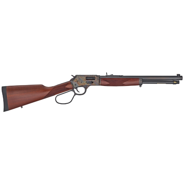 Picture of Henry Repeating Arms Big Boy Color Case Hardened - Lever Action - Side Gate - 44 Mag/44 Special - 16.5" Octagon Blued Steel Barrel - Straight-grip American Walnut Stock - Fully Adjustable Semi-Buckhorn Sights - 7 Rounds H012GRCC