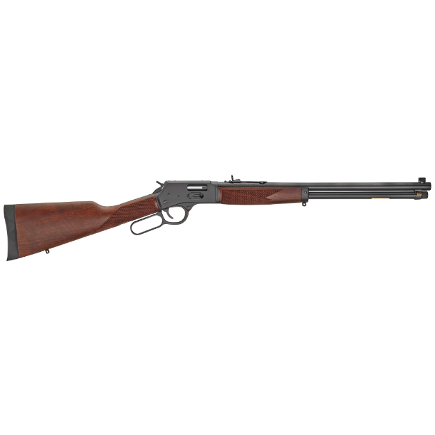 Picture of Henry Repeating Arms Big Boy Steel - Lever Action - Side Gate - 45LC - 20" Barrel - Blued Finish - Straight-grip American Walnut Stock - Adjustable/Bead Sights - 10Rd H012GC