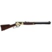 Picture of Henry Repeating Arms Brass - Lever Action Rifle - 45-70 Government - 22" Octagon Barrel - Brass Receiver - Side Load Gate - Fully Adjustable Semi Buckhorn Sights - American Walnut Stock - 4 Rounds H010BG