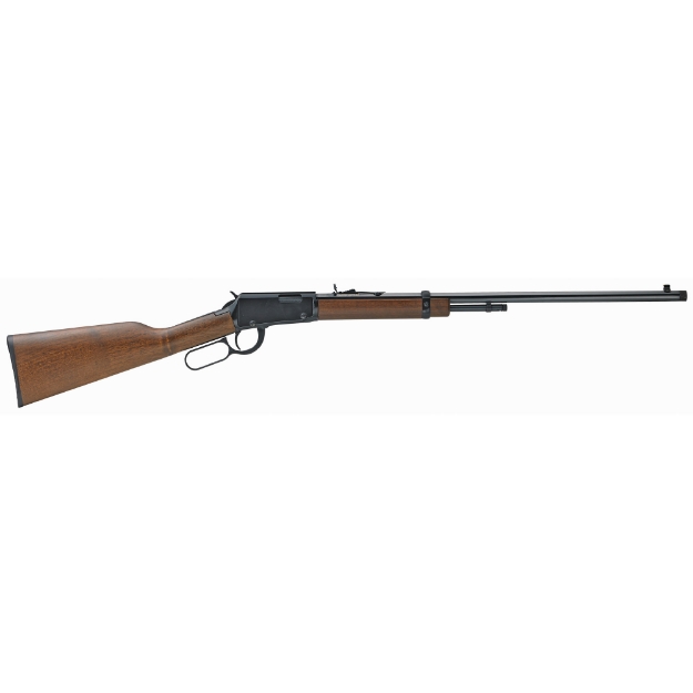 Picture of Henry Repeating Arms Frontier Suppressor Ready - Lever Action - 22LR - 24" Barrel - 4" Threaded Octagonal Barrel - Blue Finish - Walnut Stock - 10Rd H001TSPR
