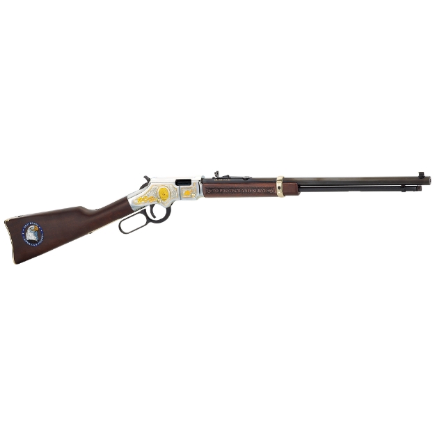 Picture of Henry Repeating Arms Golden Boy - Lever Action - 22LR - 20" Octagon Barrel - Brass Receiver - Walnut Stock - Adjustable Sights - 16Rd - Law Enforcement Edition H004LE