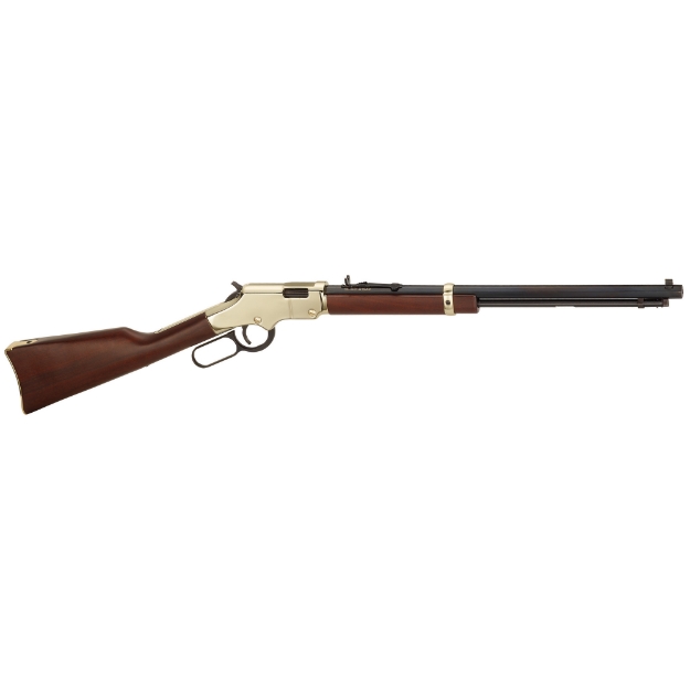 Picture of Henry Repeating Arms Golden Boy - Lever Action - 22WMR - 20.5" Barrel - Brass Receiver - Walnut Stock - Adjustable Sights - 12Rd H004M