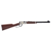 Picture of Henry Repeating Arms Lever Action - 25th Anniversary Edition - 18.5" Barrel - Blue Finish - Nickel Plated Engraved Receiver - American Walnut Stock - Adjustable Sights - 15Rd H001-25