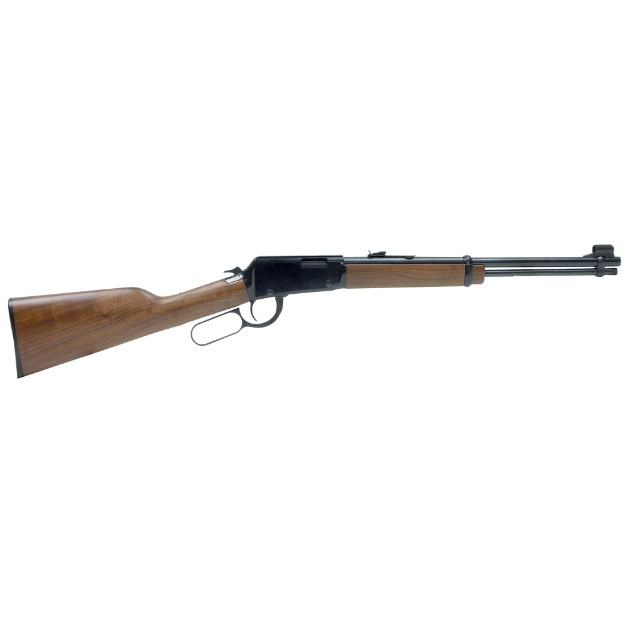Picture of Henry Repeating Arms Lever Action - Compact Rifle - 22LR - 16.125" Barrel - Blue Finish - Walnut Stock - Adjustable Sights - 15Rd H001Y