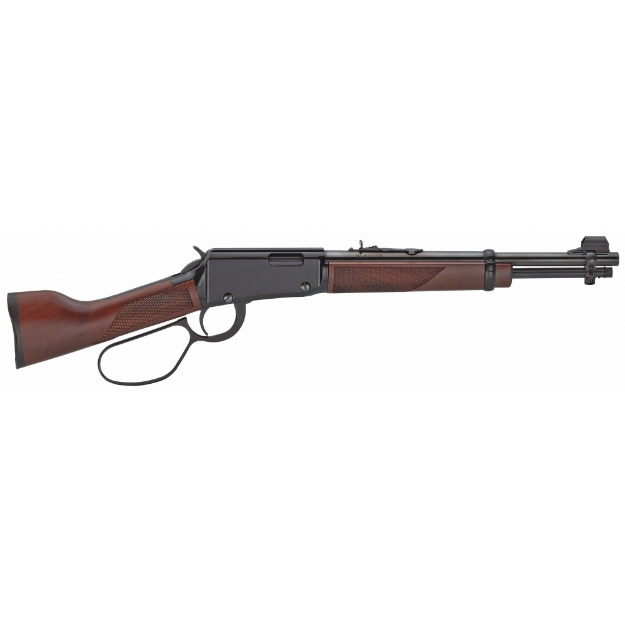 Picture of Henry Repeating Arms Mare's Leg - Lever Action Pistol - 22WMR - 12.875" Barrel - Black - Walnut Grip - Adjustable Sights - 9 Rounds H001MML