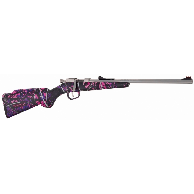 Picture of Henry Repeating Arms Mini Bolt Action - Compact Rifle - 22LR - 16.25" Stainless Barrel - Muddy Girl Camo - Williams Fire Sights - Single Shot H005MG