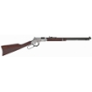 Picture of Henry Repeating Arms Silver Eagle Edition - Lever Action Rifle - 22LR - 20" Barrel - Nickel Finish - Walnut Stock - Marbles Fully Adjustable Semi-buckhorn Rear Sight w/Reversible White Diamond Insert and Brass Beaded Front Sight - 16Rd H004SE2