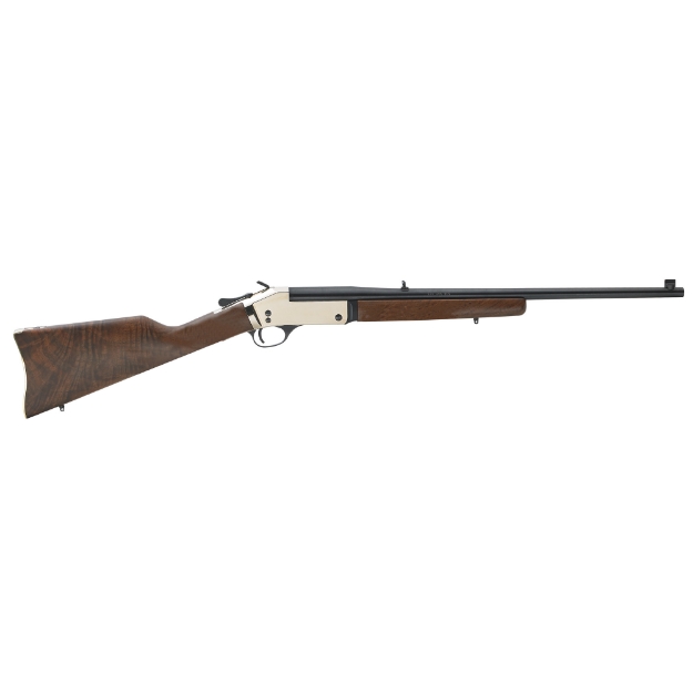 Picture of Henry Repeating Arms Single Shot - 44 Mag - 22" Round Barrel - Brass Finish - Walnut Stock - Bead Sight H015B-44