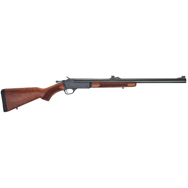 Picture of Henry Repeating Arms Single Shot - Lever Action Shotgun - 12 Gauge 3" - 24" Barrel - Slug Barrel - Blued - Walnut Stock - 1 Round - BLEM (Damaged Case) H015-12S