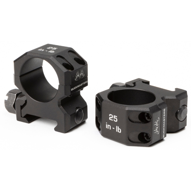 Picture of Sig Sauer BUCKMASTER Hunting Rings - 1" Low - Black - Aluminum - Picatinny SOA10033