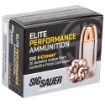 Picture of Sig Sauer Elite Performance V-Crown Ammunition - 40SW - 165 Grain - Jacketed Hollow Point - 20 Round Box E40SW1-20