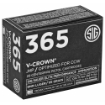 Picture of Sig Sauer Elite Performance V-Crown Ammunition - 9MM - 115 Grain - Jacketed Hollow Point - Designed for Short Barrel Pistols - Low Recoil - 20 Round Box E9MMA1-365-20