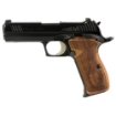 Picture of Sig Sauer P210 Carry - Semi-automatic Pistol - Single Action Only - Compact Metal Frame Pistol - 9MM - 4.1" Barrel - Polished Finish - Black - Night Sights - Walnut Grips - 8 Rounds - 3 Magazines 210CA-9-CW