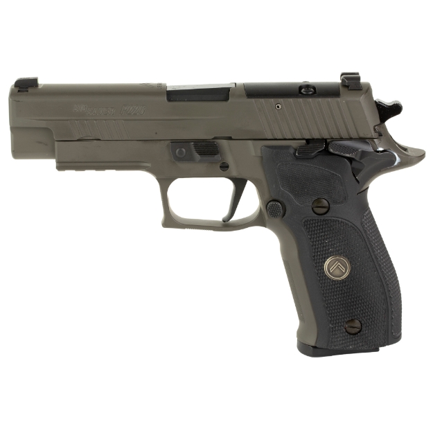 Picture of Sig Sauer P226 - Legion - Single Action Only - Semi-automatic - Metal Frame Pistol - Full Size - 9MM - 4.4" Barrel - Alloy - Legion Gray - Black G10 Grips - XRAY3 Day/Night Sights - Optic Ready - Manual Thumb Safety - 10 Rounds - Master Shop Flat Trigger - 3 Magazines 226R-9-LEGION-SAO-R2