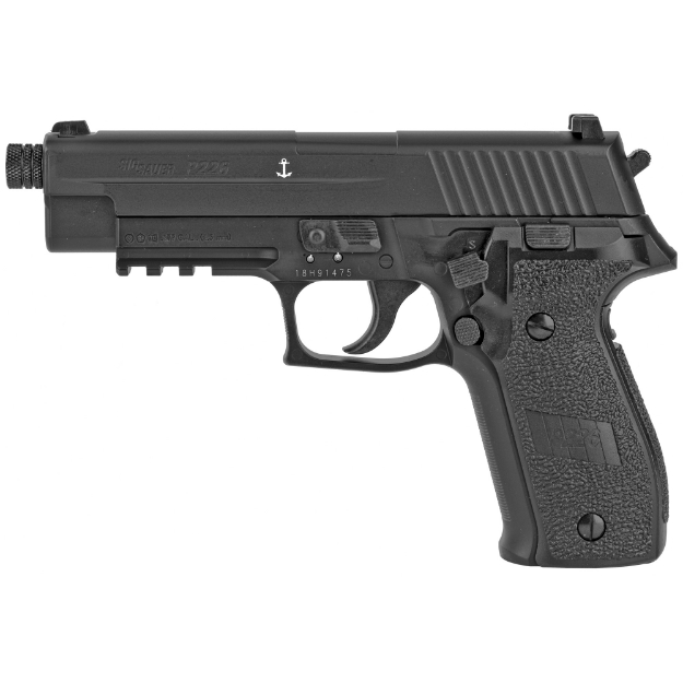 Picture of Sig Sauer P226 - Semi-automatic - CO2 Air Pistol - .177 Pellet - 4.4" Barrel - Black Finish - Plastic Grips - 16Rd AIR-226F-177-12G-16-BLK