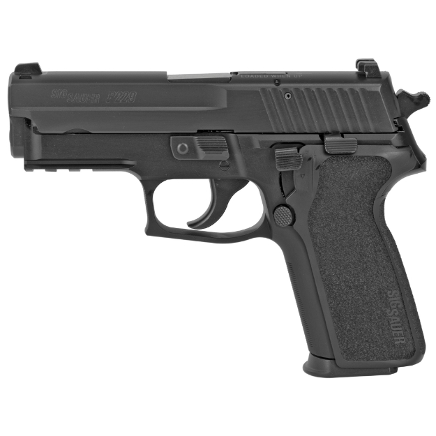 Picture of Sig Sauer P229 - California Compliant - Double Action/Single Action - Semi-automatic - Metal Frame Pistol - Compact - 9MM - 3.9" Barrel - Alloy - Nitron Finish - Black - E2 Polymer Grip - SIGLITE Night Sights - Decocker - 10 Rounds - 2 Magazines - BLEM (Damaged Case) 229R-9-BSS-CA